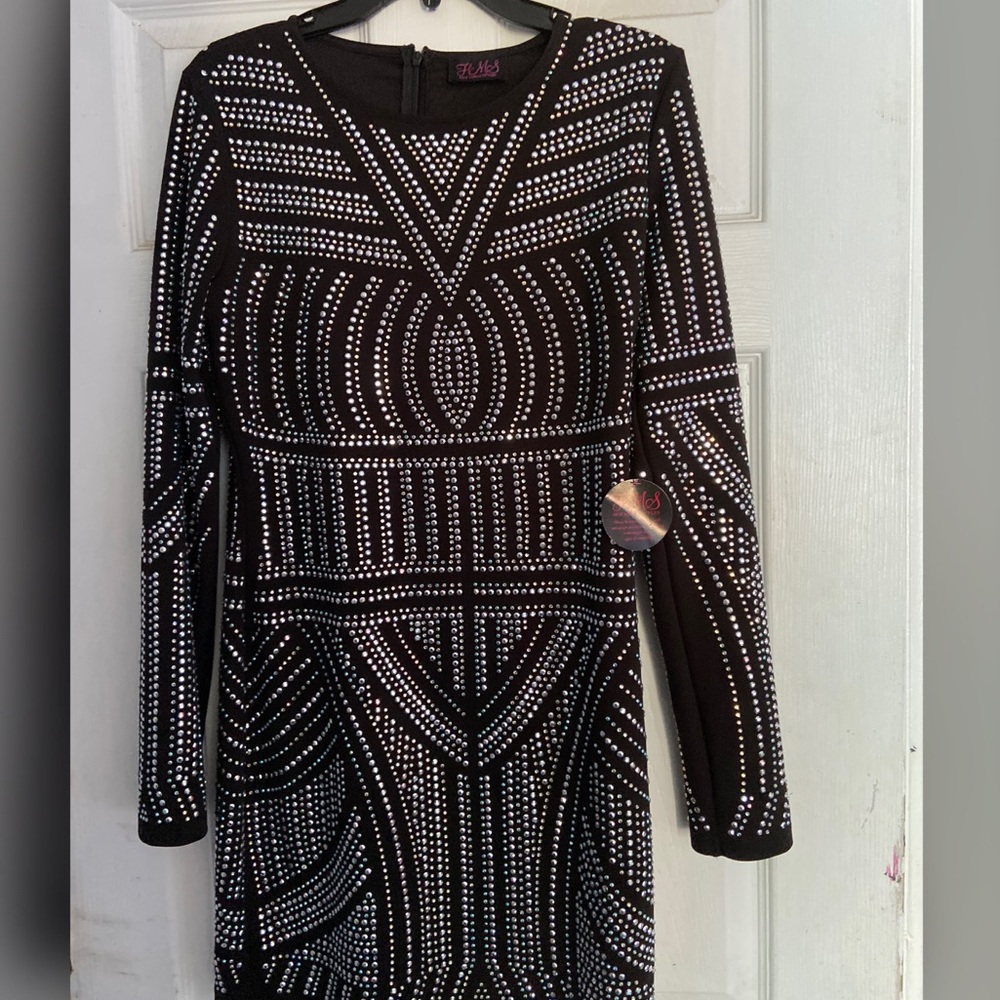 Rhinestone bodycon dress